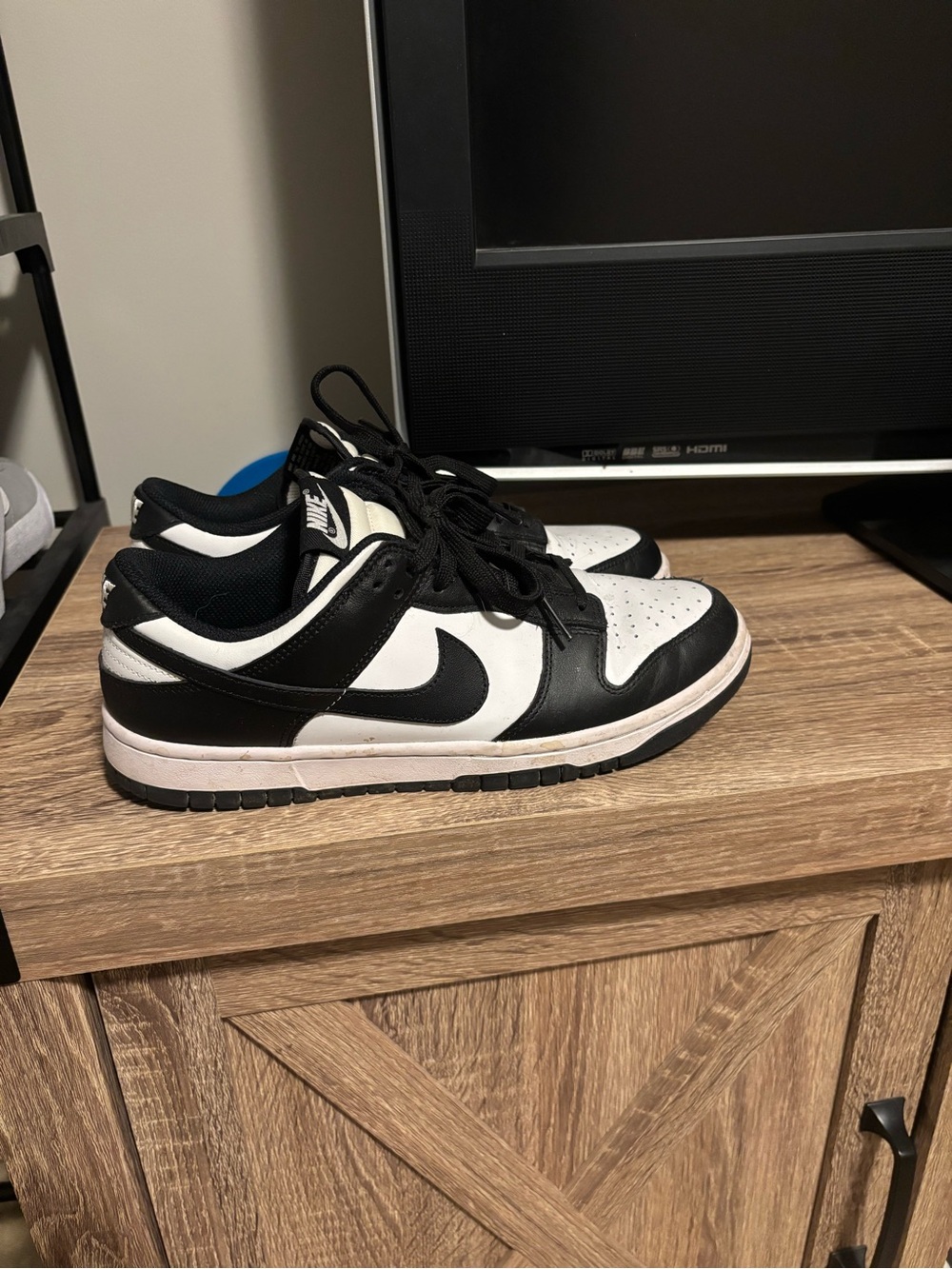 Nike Black and White Low-Top Dunks
